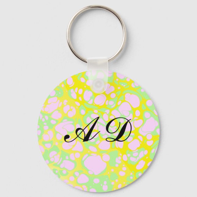 Rosa Blobs Nyckelring (Framsida)