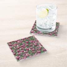 Rosa blödande hjärtblomma mönster