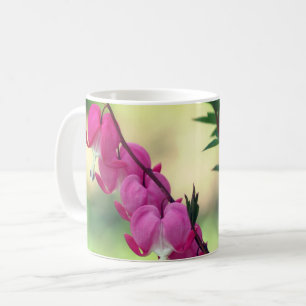 Rosa Blödningshjärnar BlomsterPersonlig Kaffemugg