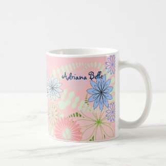 Rosa blom- bebismugg kaffemugg