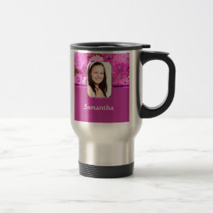 Rosa blom- fotomall resemugg