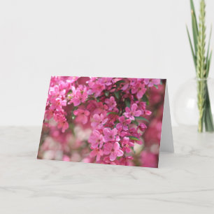 Rosa blom- Notecards Tack Kort