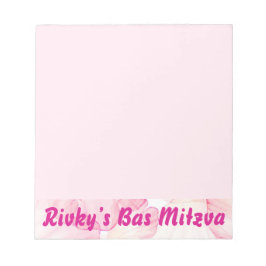 Rosa Blomflicka party Anteckningsblock