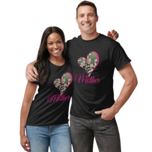 Rosa blomgrön t shirt