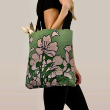 Rosa blomkaskad Totebag 