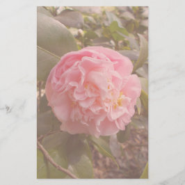 Rosa blomma brevpapper
