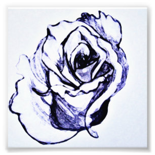 Rosa blomma handskiss fototryck