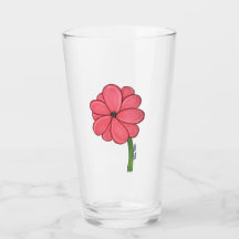 Rosa blomma hel med blå bakgrund