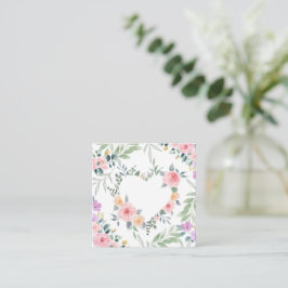Rosa Blomma Hjärte Inhägnad Kort
