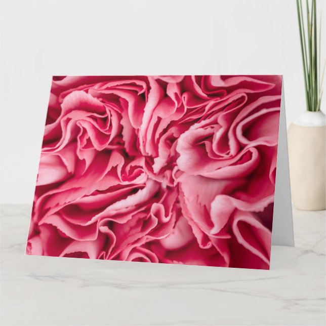 Rosa blomma kort (Framsida)