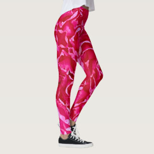 rosa blomma leggings