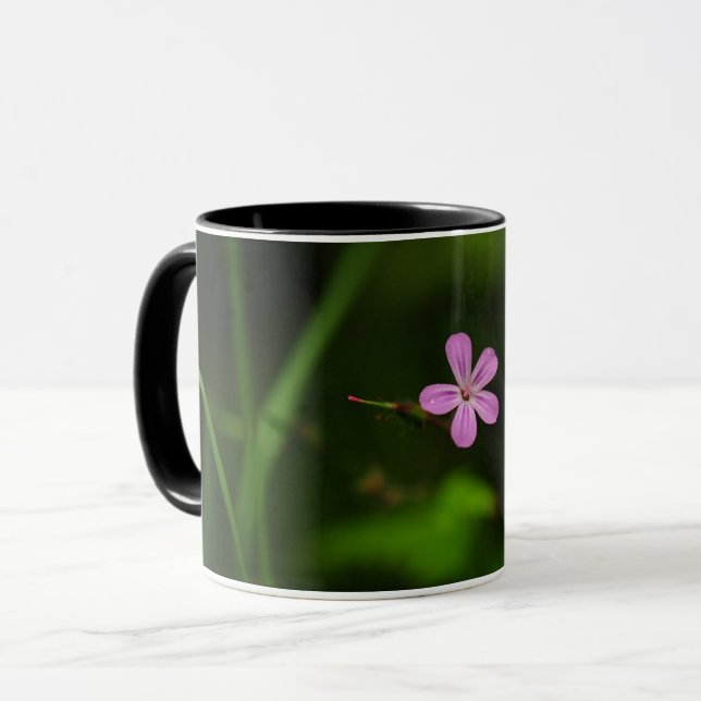 Rosa blomma mugg (Framsida vänster)