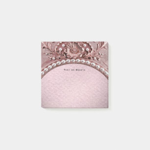 Rosa blomma Post-it-lappar Post-it Block
