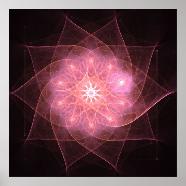 Rosa blomma - Poster (Framsidan)