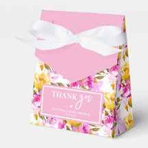 Rosa blommande baby i blom Baby Shower
