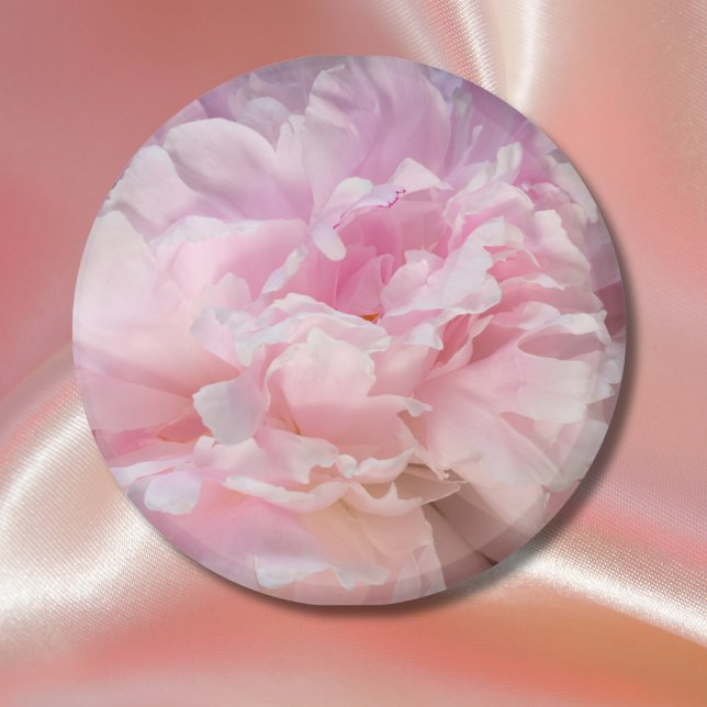 Rosa Blommande Peony Magnet (Skapare uppladdad)