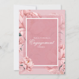 Rosa blommande pioenblomma tackkort tack kort