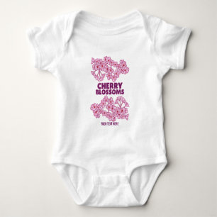 Rosa blommar av körsbär t shirt