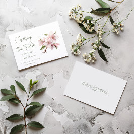 Rosa blommar av körsbärsblomma ändrar datum spara datumet