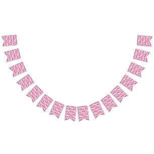 Rosa Blommar Blommigt för vattenfärg Vimplar