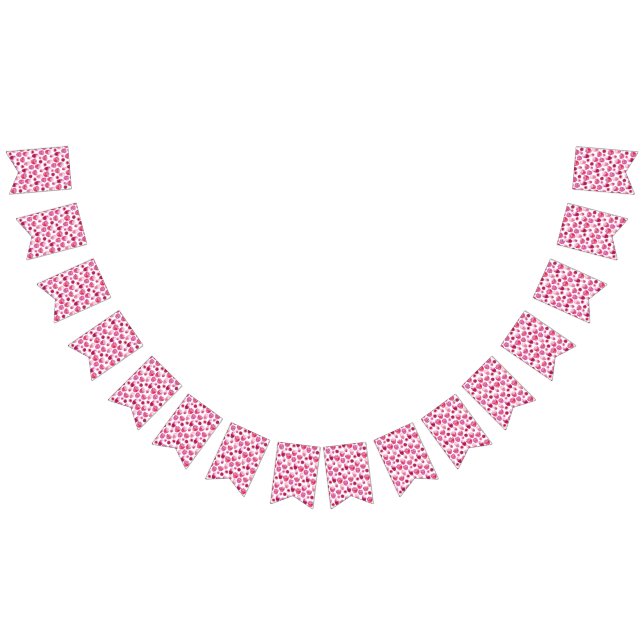 Rosa Blommar Blommigt för vattenfärg Vimplar (Alla)