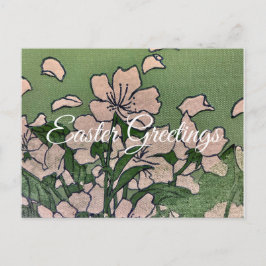 Rosa Blommar Cascade Helg Vykort