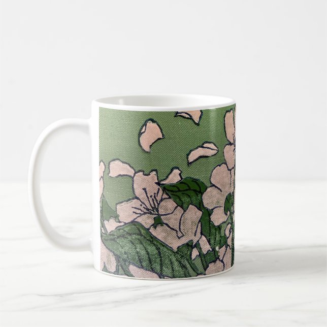Rosa Blommar Cascade Kaffemugg (Vänster)