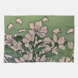 Rosa Blommar Cascade Kökshandduk