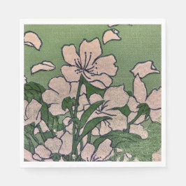Rosa Blommar Cascade Pappersservett