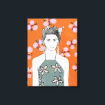 ROSA BLOMMAR DAM - ORANGE CANVASTRYCK<br><div class="desc">Rosa Blommar Dam II av Melissa Wang. | 140355D</div>