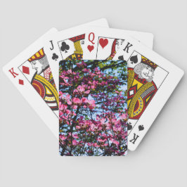 Rosa blommar Dogwood träd Casinokort