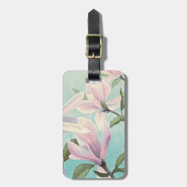 Rosa Blommar från syd Bagagebricka (Vertikal Framsida)