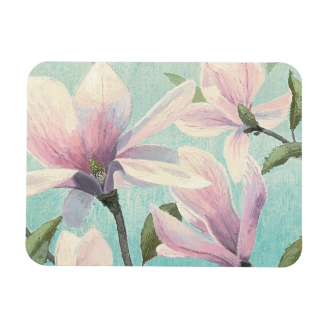 Rosa Blommar från syd Magnet (Horisontell)