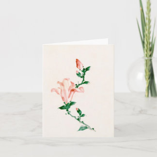 Rosa Blommar, japansk finkonst, Hokusai Kort