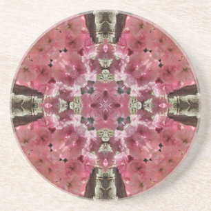 Rosa Blommar Kaleidoscope Blommigt Underlägg