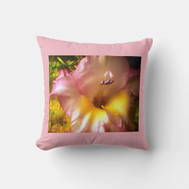 Rosa Blommar Lila Whisked Dekorativ kudde
