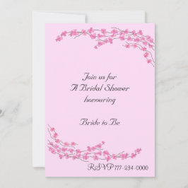 Rosa Blommar Möhippa Inbjudningar