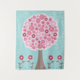 Rosa Blommar Pawarded Art Träd