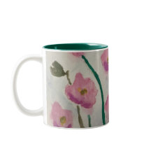 Rosa Blommar Pop Mugg