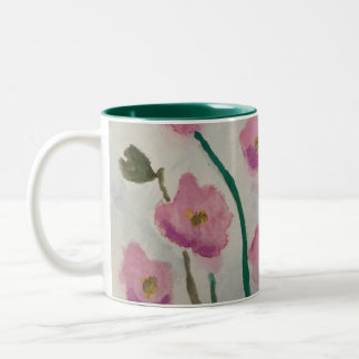Rosa Blommar Pop Mugg