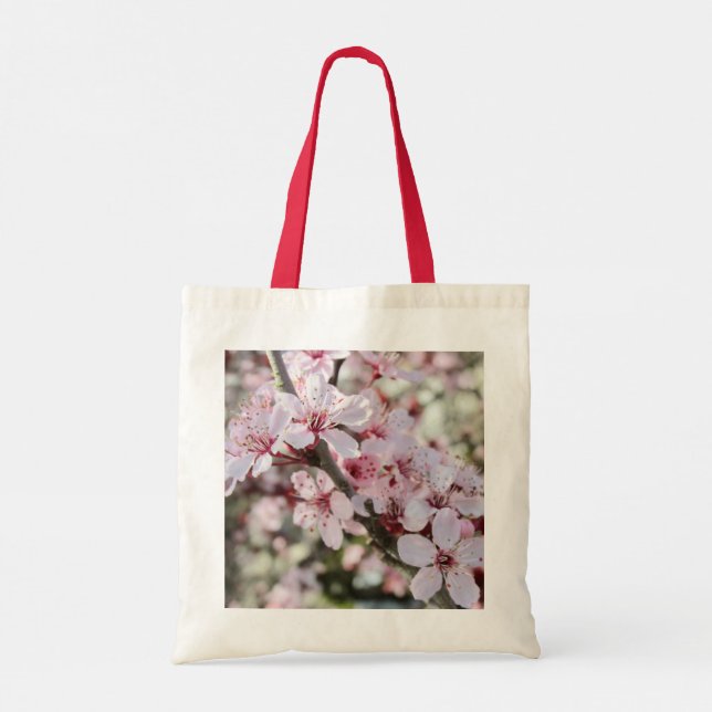 Rosa Blommar Red Stems. Tygkasse (Baksida)