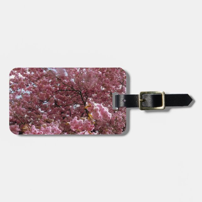 Rosa Blommar Träd Bagagebricka (Horisontell Framsida)