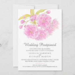 Rosa blommar vår bröllop sköt upp det reviderade d inbjudningar
