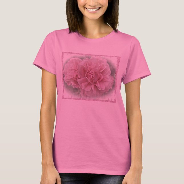 Rosa Blommar vid Ro T-shirt (Framsida)