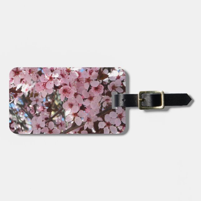 Rosa Blommar vid Träd vid Blommar av prydnadsdjur Bagagebricka (Horisontell Framsida)