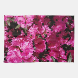 Rosa Blommblommor Kökshandduk