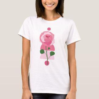 Rosa blommig boho skjorta t shirt