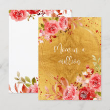 Rosa Blommig Mamma i en Miljon Mors Dag Guld