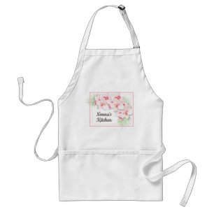 Rosa Blommig Nonnas Kök Förkläde