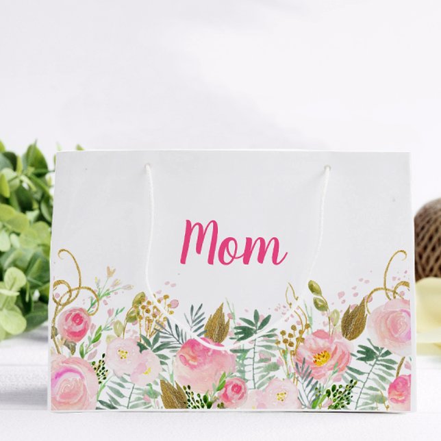 Rosa Blommig Personlig Mammasdag (Skapare uppladdad)